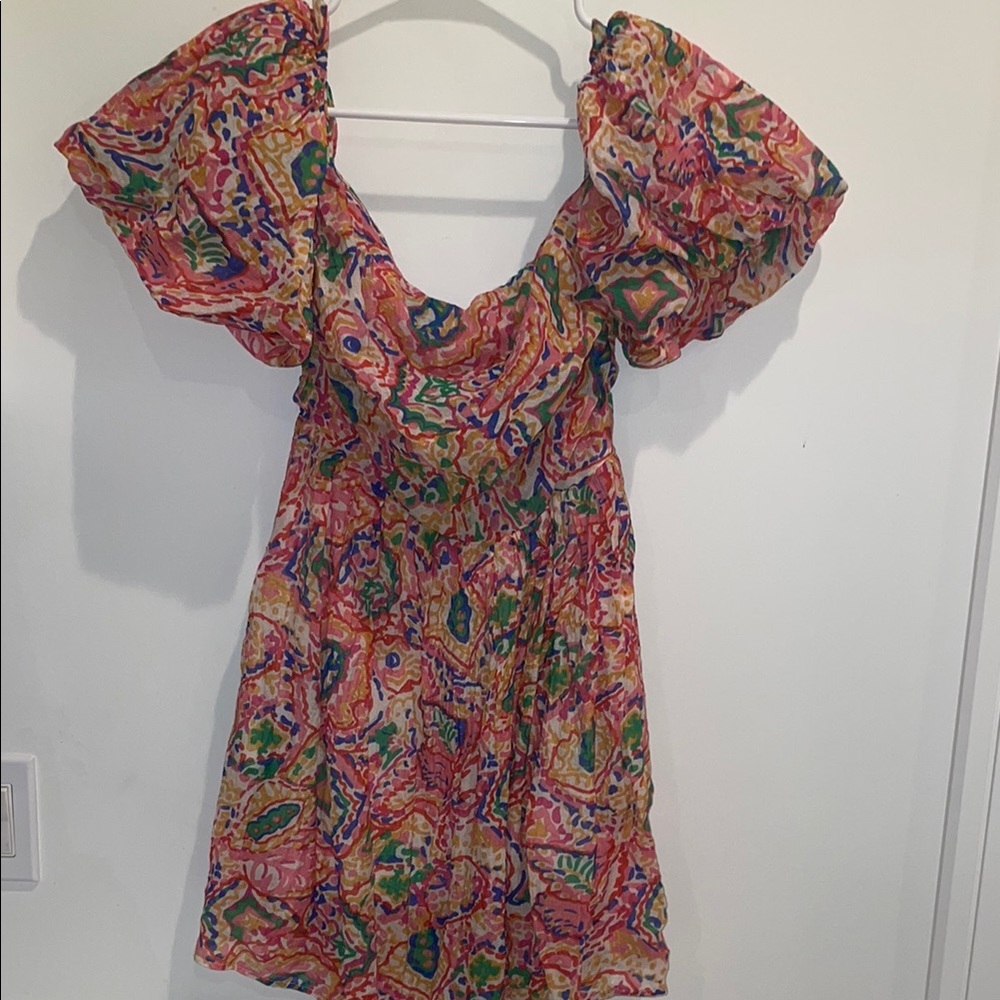 Colorful Patterned Women's Dress